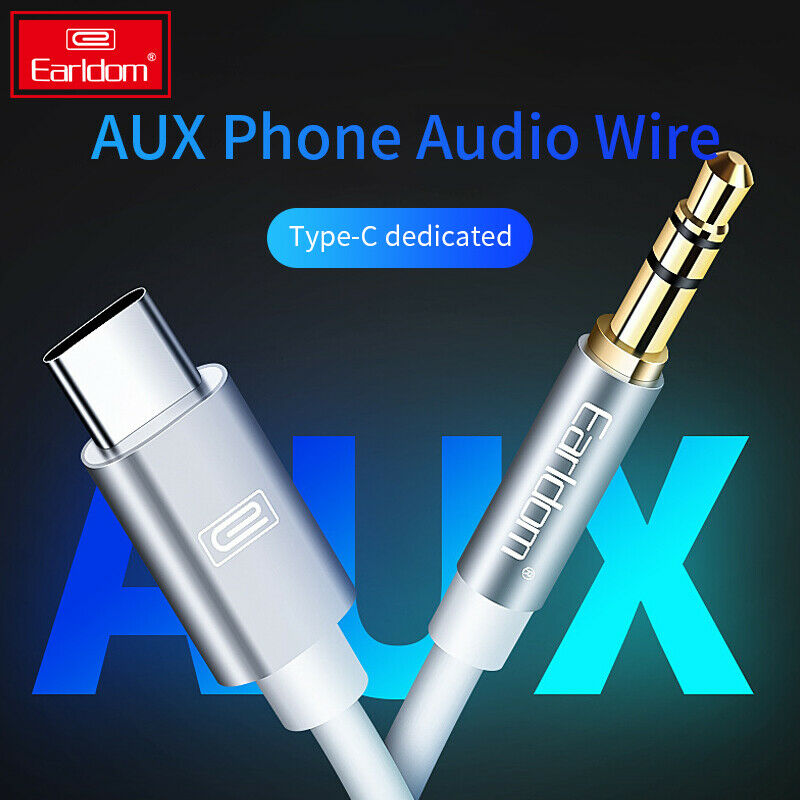 Earldom TYPE- C to 3.5mm Audio Aux Cable 3.5mm Male to USB-C Headphone Car Cable Earldom TYPE- C to 3.5mm Audio Aux Cable 3.5mm Male to USB-C Headphone Car Cable